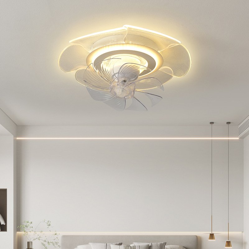 Bedroom ceiling fan light 2023 new creative children ceiling light room simple dining room study intelligent fan