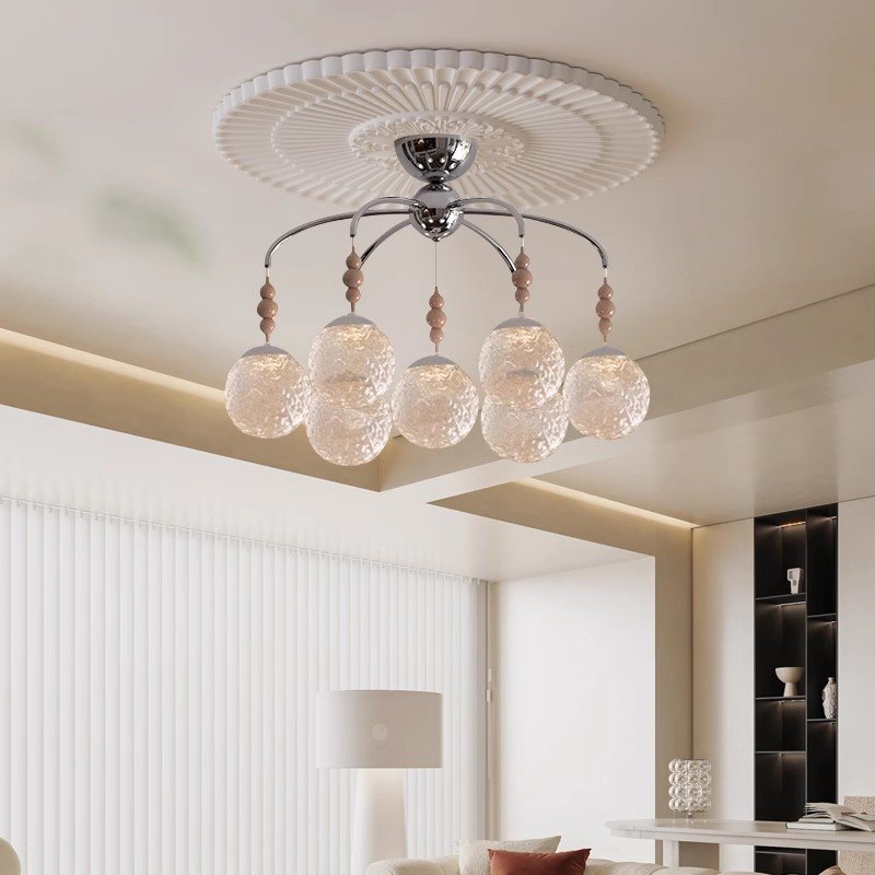 Light luxury magic bean living room chandelier modern simple House glass dining room light master bedroom ceiling light