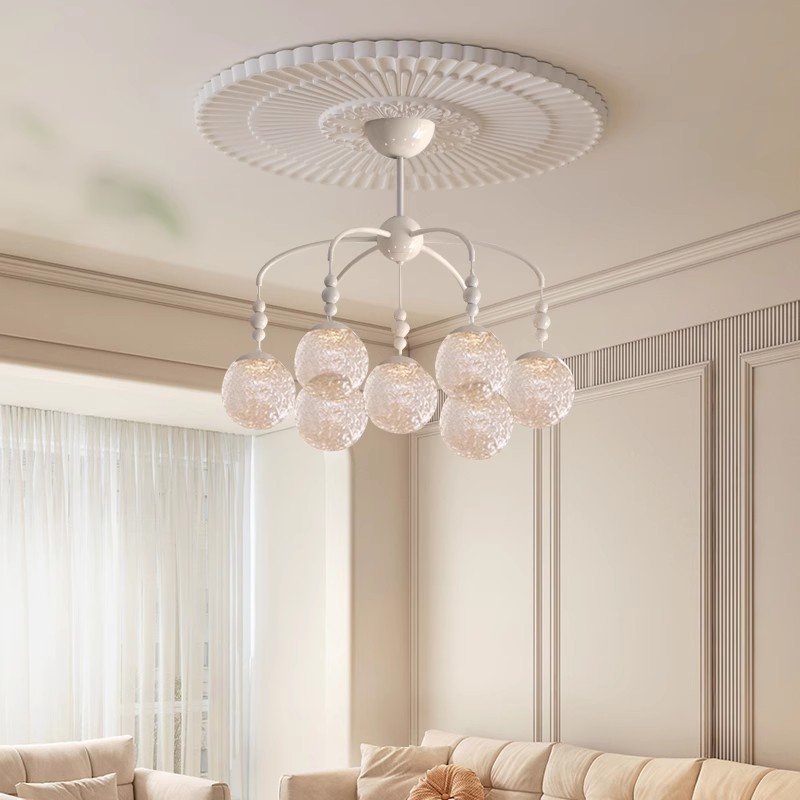 Light luxury magic bean living room chandelier modern simple House glass dining room light master bedroom ceiling light