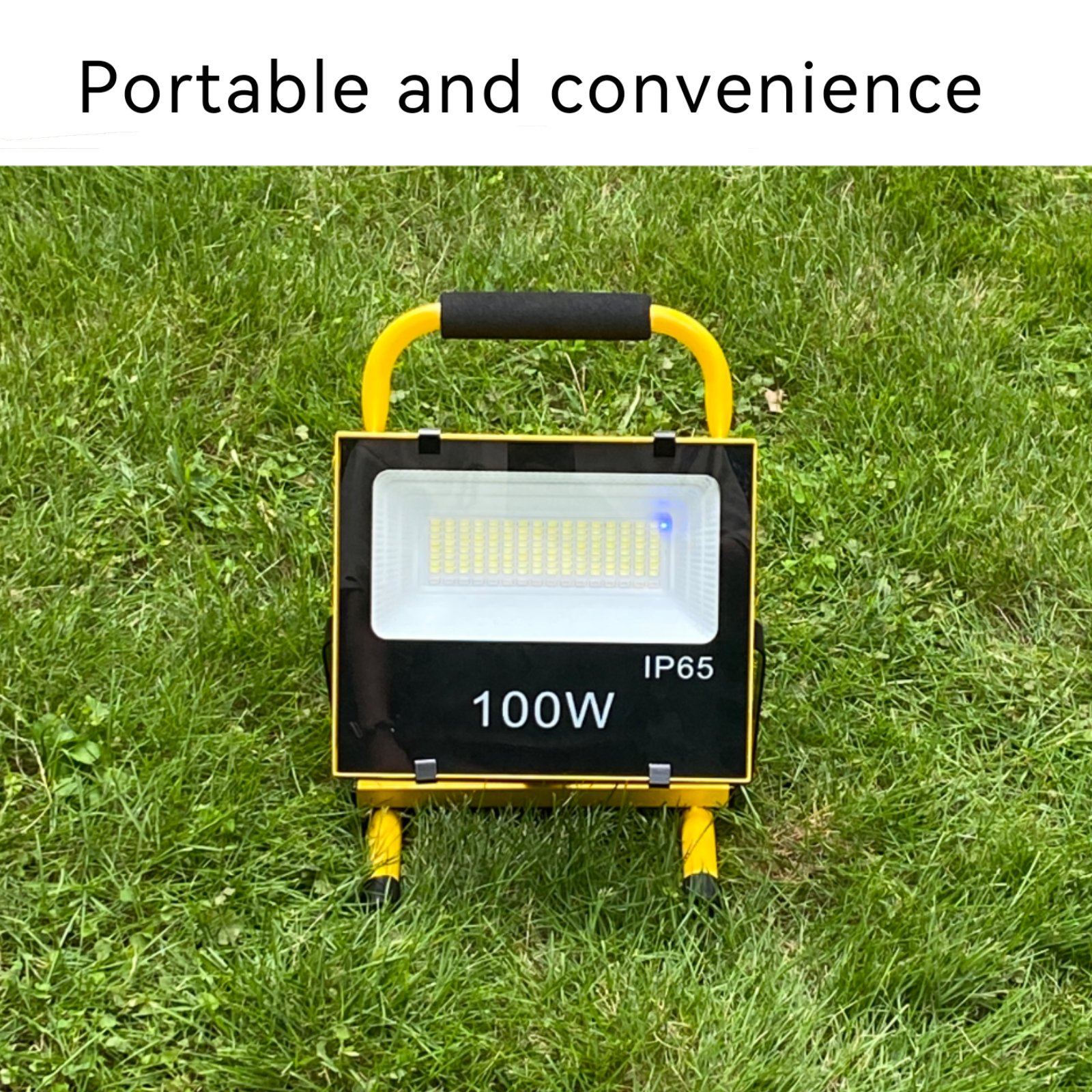 NEW IP65 High convertion solar powered lampe solaire flood light 100W200W Integrated Waterproof rechargeable remote control