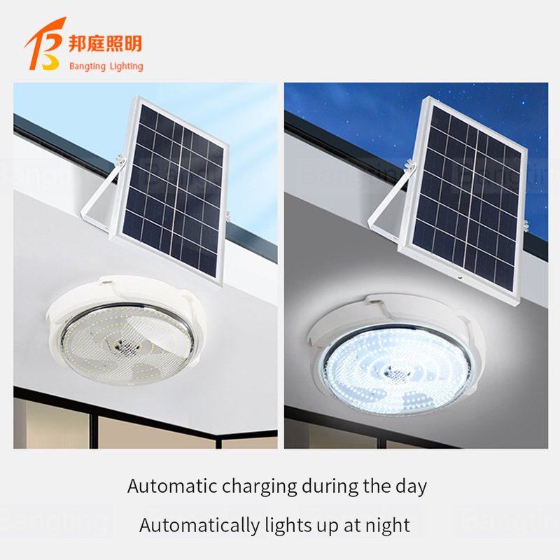 300w solar ceiling light with remote control solar light lamp for indoor hanging ceiling solar light