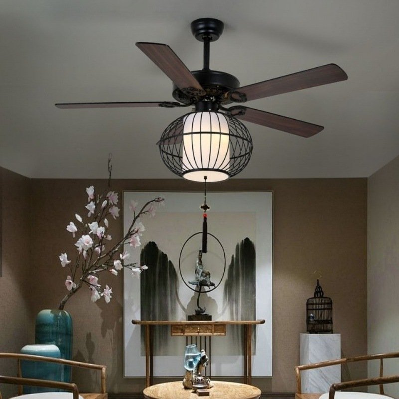 Morden Simple Chandeliers Fandelier With Ceiling Fan Remote Luxury Silent Ceiling Fans Gold With Light