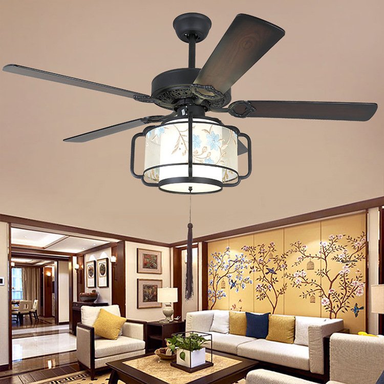 Morden Simple Chandeliers Fandelier With Ceiling Fan Remote Luxury Silent Ceiling Fans Gold With Light