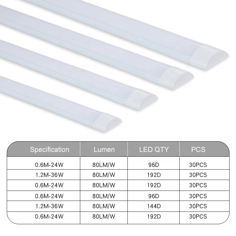 PHULAL T8 T5 Industrial Dining Room Bathroom Outdoor Ceiling Modern LED Hanging Batten Tube Lamp Light Fixtures