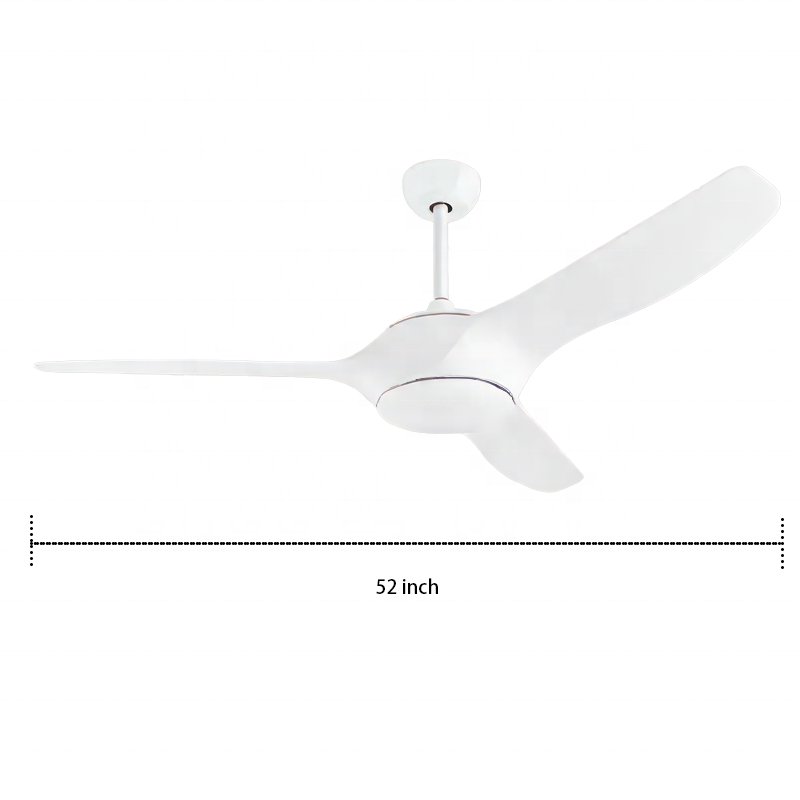Best Selling 52" BLDC Remote Celling Fan light 3 CCT dimmable smart Abs Ceiling Fan With Led Light
