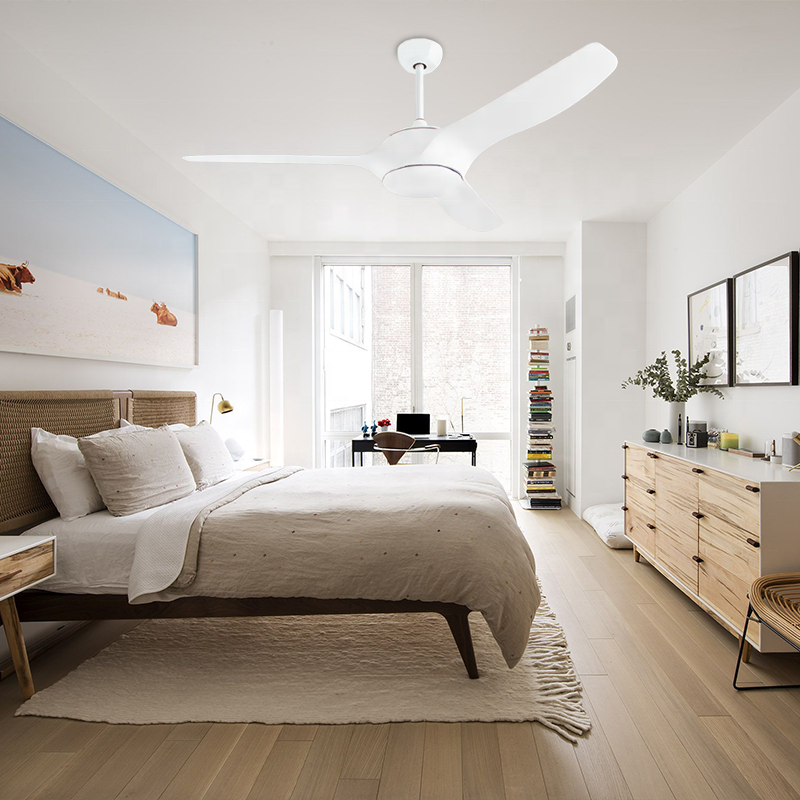 Best Selling 52" BLDC Remote Celling Fan light 3 CCT dimmable smart Abs Ceiling Fan With Led Light