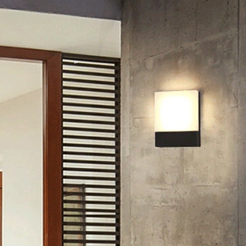 Modern Outdoor 6w/12w Wall Light Outside Led Wall Light Waterproof Ip65 Porch Garden Wall Lamp Ac 85-265v