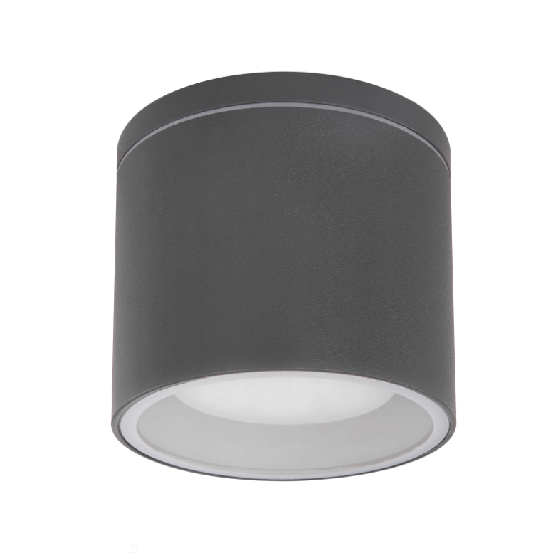 Modern white aluminum waterproof cylinder gx53 gu10 garden outdoor ceiling light surface mounted