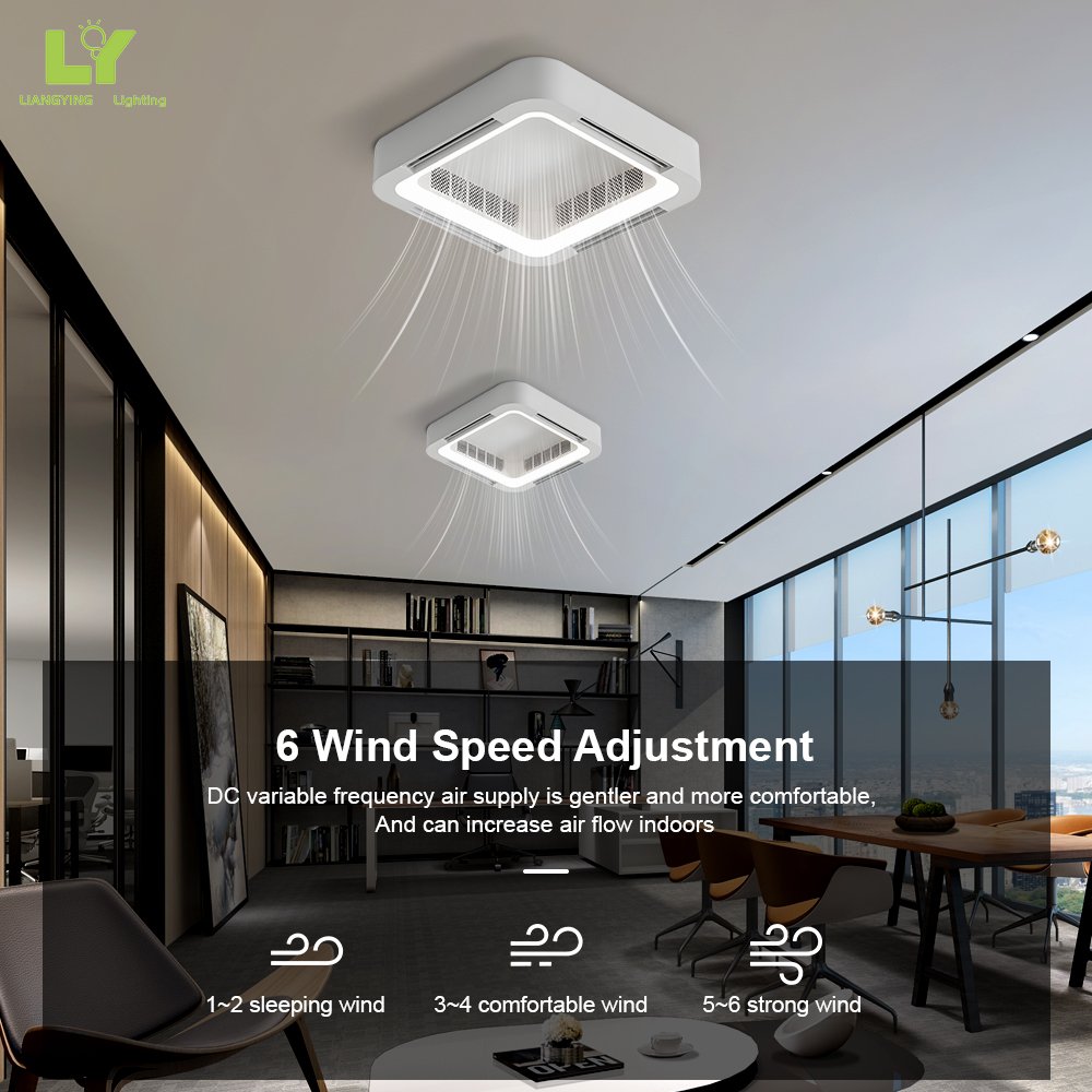 Luxury Ac Dc Small Big Large Chandelier Smart Modern Outdoor Bladeless Wooden Led Ceiling Fan With Lamp Light Fans
