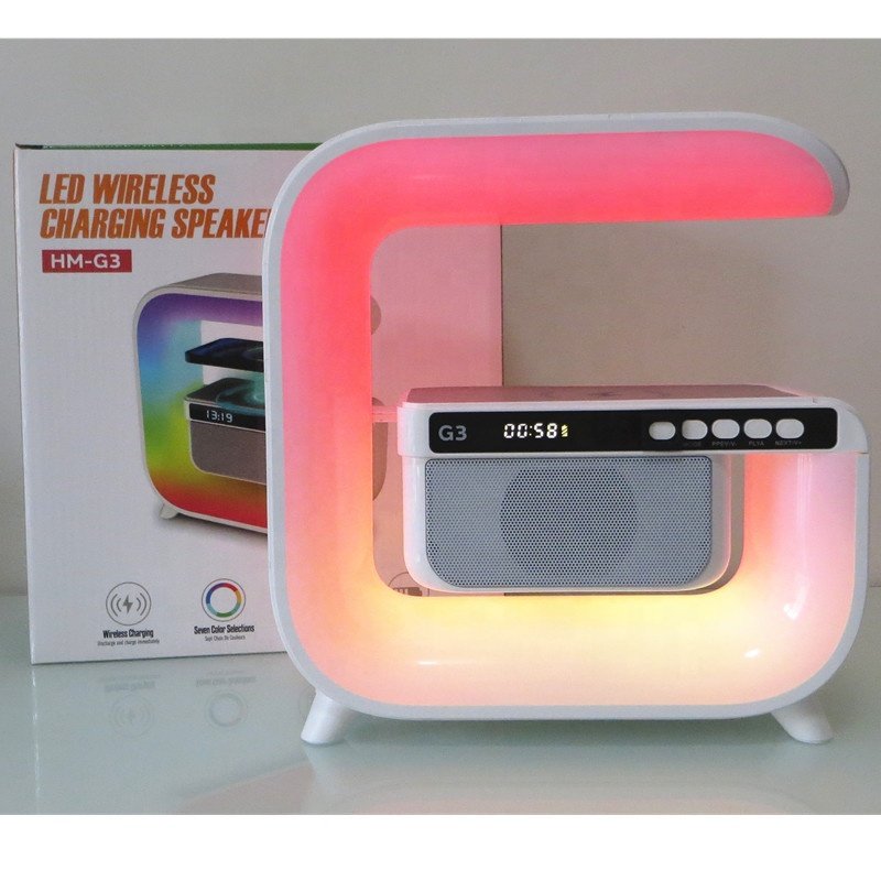 Lonvel Family warm Table Led light smart home charger G3 Phone Holder RGB Kids Karaoke wireless lamp speaker