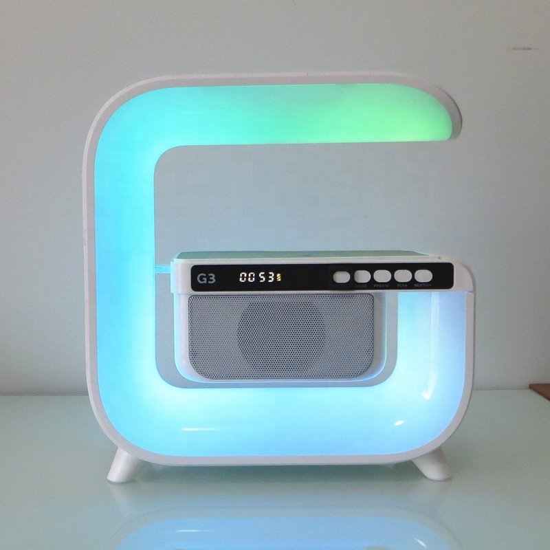 Lonvel Family warm Table Led light smart home charger G3 Phone Holder RGB Kids Karaoke wireless lamp speaker