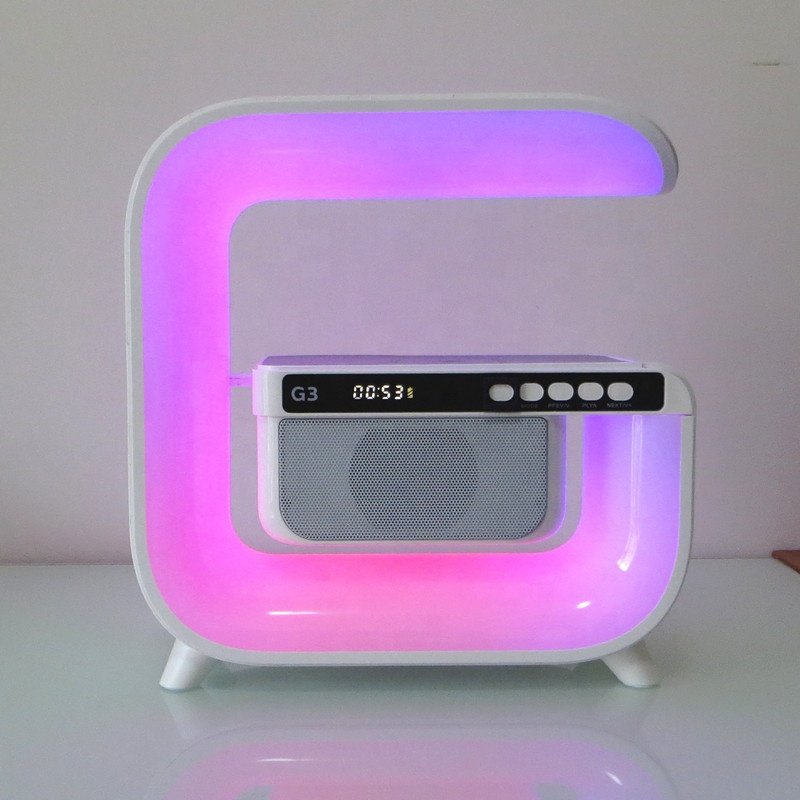 Lonvel Family warm Table Led light smart home charger G3 Phone Holder RGB Kids Karaoke wireless lamp speaker