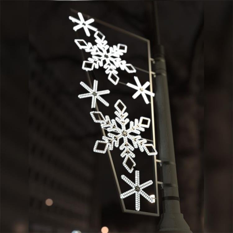 Outdoor Christmas Decoration 2d Motif Snowflake Light With Rgb Emitting Color Ip65 Rated Factory Priced For Home Outdoor Decor