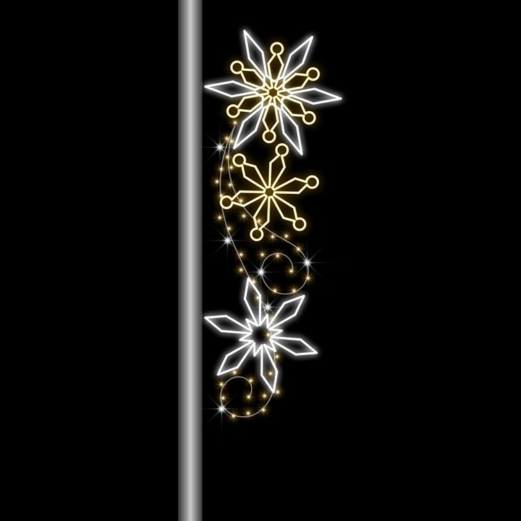 Outdoor Christmas Decoration 2d Motif Snowflake Light With Rgb Emitting Color Ip65 Rated Factory Priced For Home Outdoor Decor