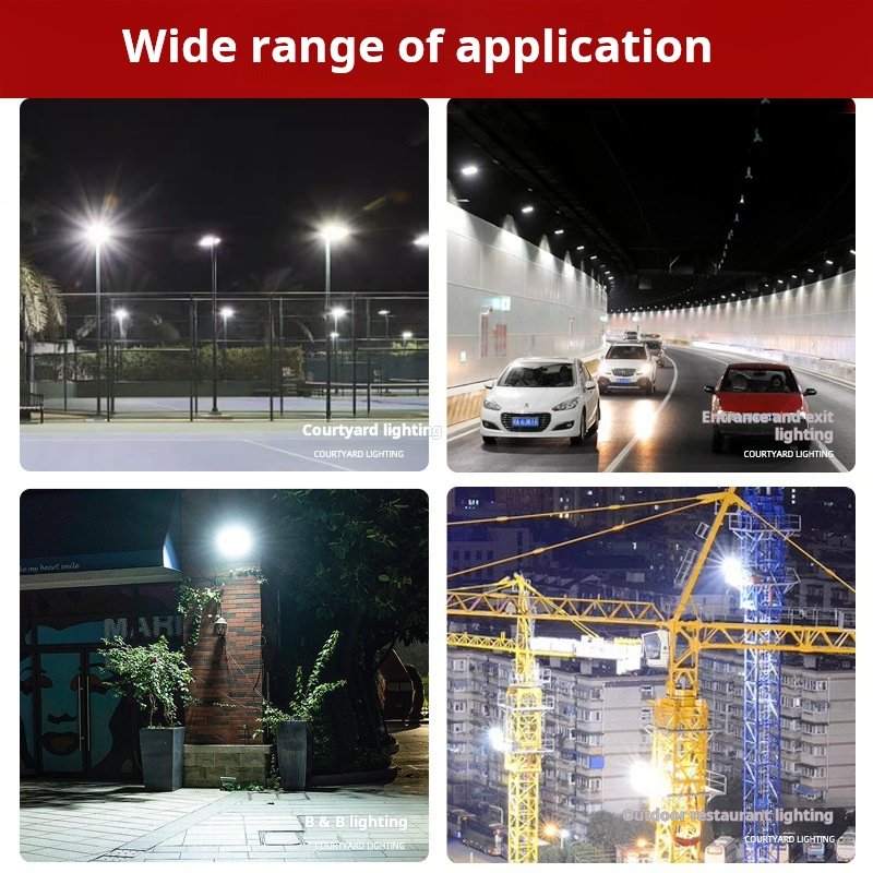 high lumen waterpoof aluminium 300w led solar flood light for Football Field