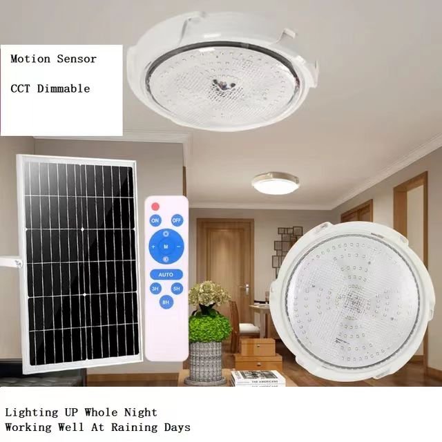 500W Easy to install indoor and outdoor waterproof high brightness Led solar ceiling lights