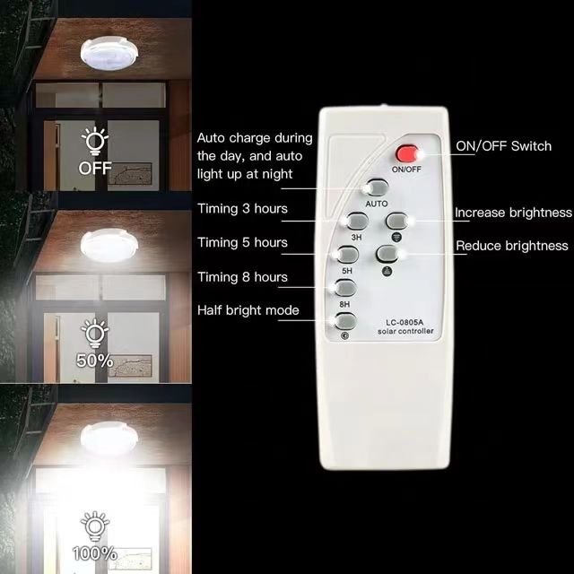 500W Easy to install indoor and outdoor waterproof high brightness Led solar ceiling lights