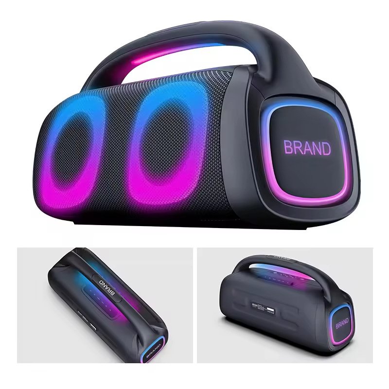 Party fun 5inch speaker 40W RGB outdoor portable speakers with mic Karaoke