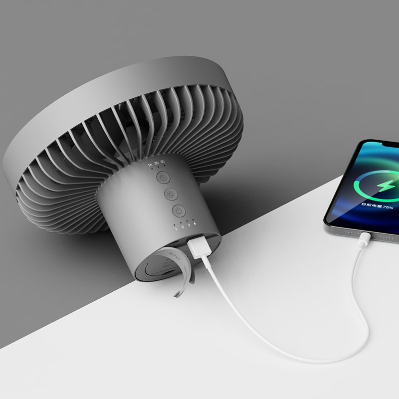 Modern new tripod camping fan with light charging ceiling fan battery operated rechargeable fans