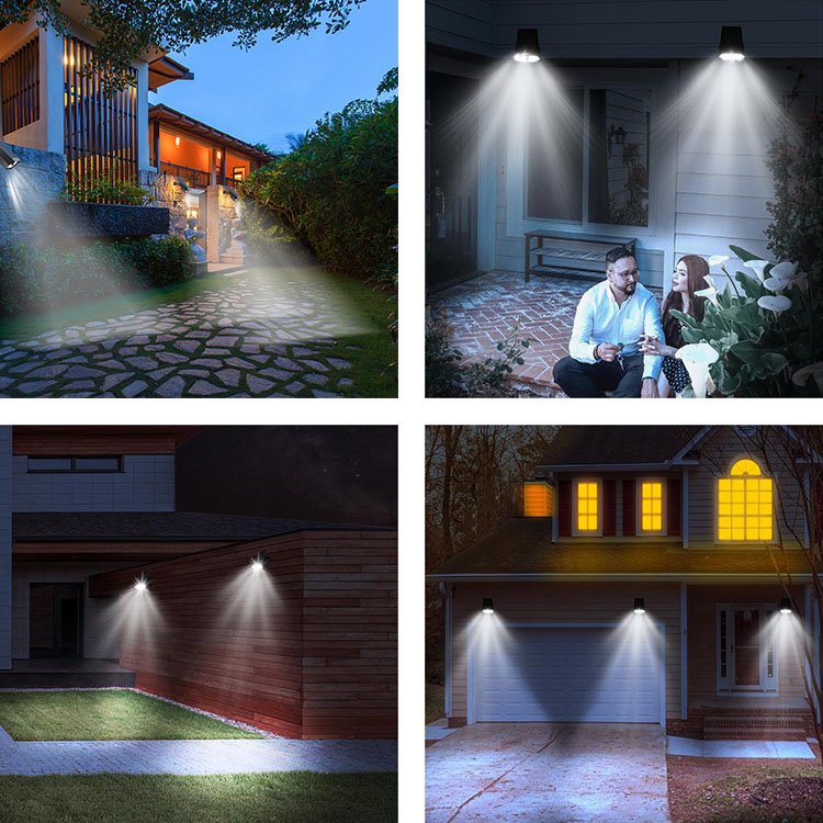 Solar spot lights are outdoor pathway decoration landscape lamps featuring motion sensors and waterproof capabilities.