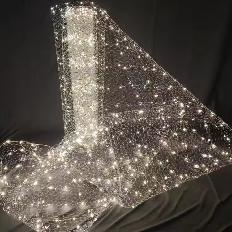 Led wedding romantic Christmas outdoor indoor ceiling decorative star light net