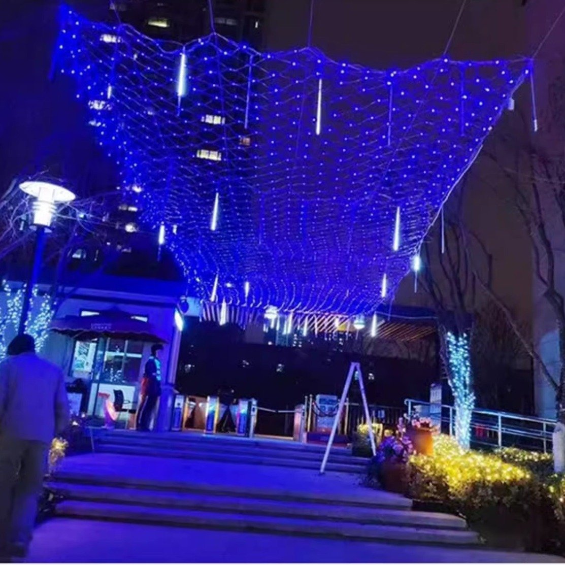Led wedding romantic Christmas outdoor indoor ceiling decorative star light net