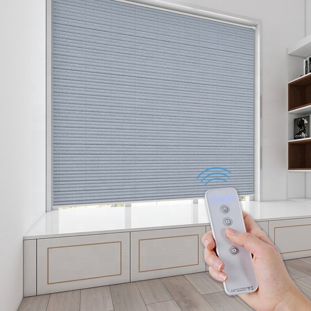 Custom Honeycomb Blinds Smart Window Shades Motorised Honeycomb Blinds For Window Cellular Fabric And Blind Day Night