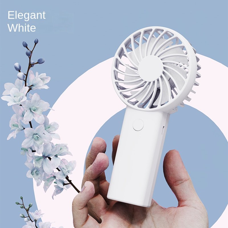 Portable Handheld Electric Fan Light Mini Household Car RV Outdoor Use Three Wind Speed Options