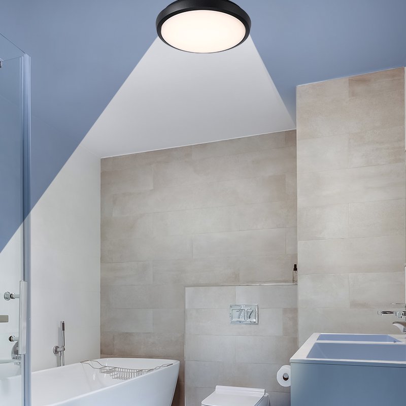 Minimally modern bedroom and living room lighting fixtures with personalized, warm and creative circular ceiling lights