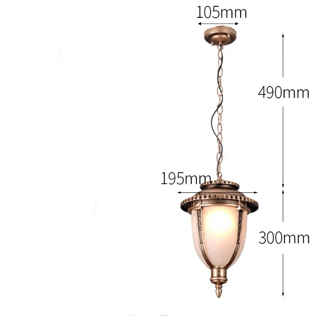Corridor, foyer, hallway, bar counter, European style outdoor chandelier, waterproof pavilion, grape rack garden light