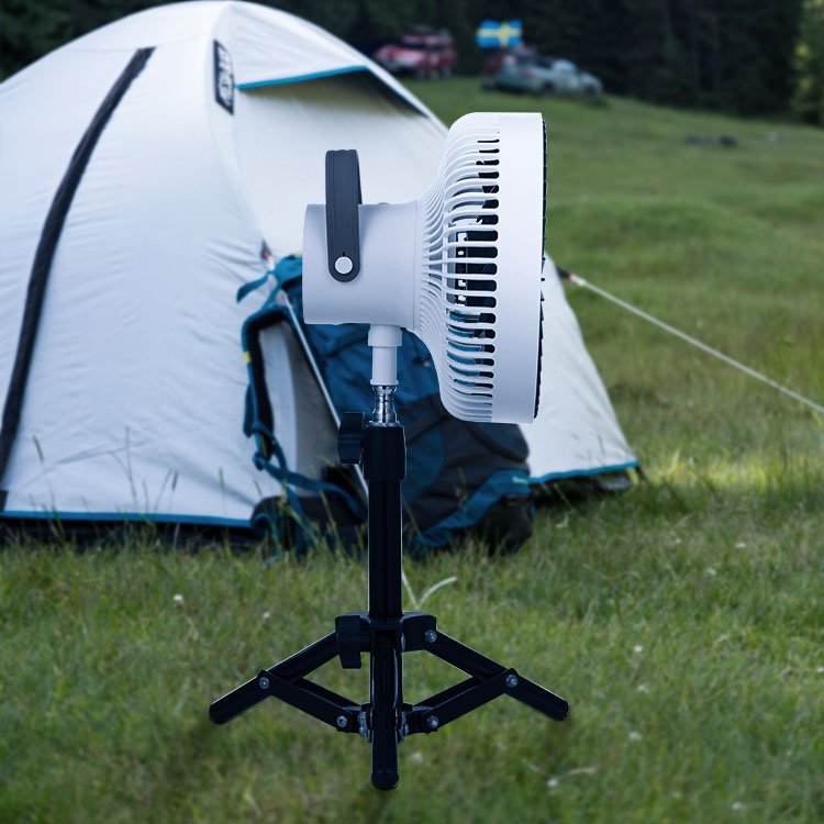 Indoor Outdoor Battery Operated USB Hanging Hook Mini Camping Tent Ceiling Fan with LED Light and Remoter
