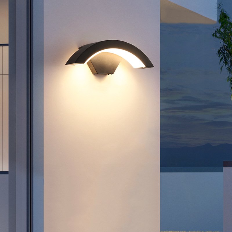 Outdoor LED human sensing wall lamp, staircase, balcony, corridor, waterproof terrace, minimalist courtyard wall lamp
