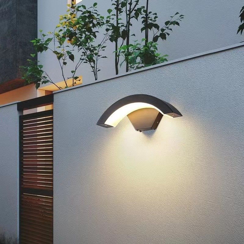 Outdoor LED human sensing wall lamp, staircase, balcony, corridor, waterproof terrace, minimalist courtyard wall lamp