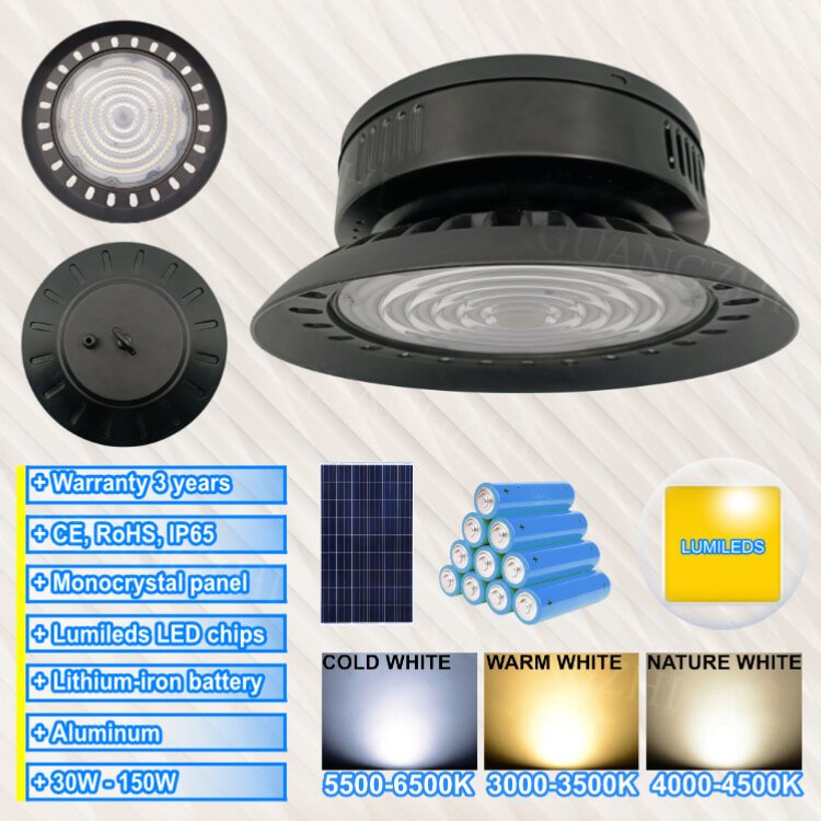 IP54 UFO Ceiling Solar Energy Indoor Light for Living Room Bedroom Courtyard Balcony Induction Lawn Garden Home House Corridor