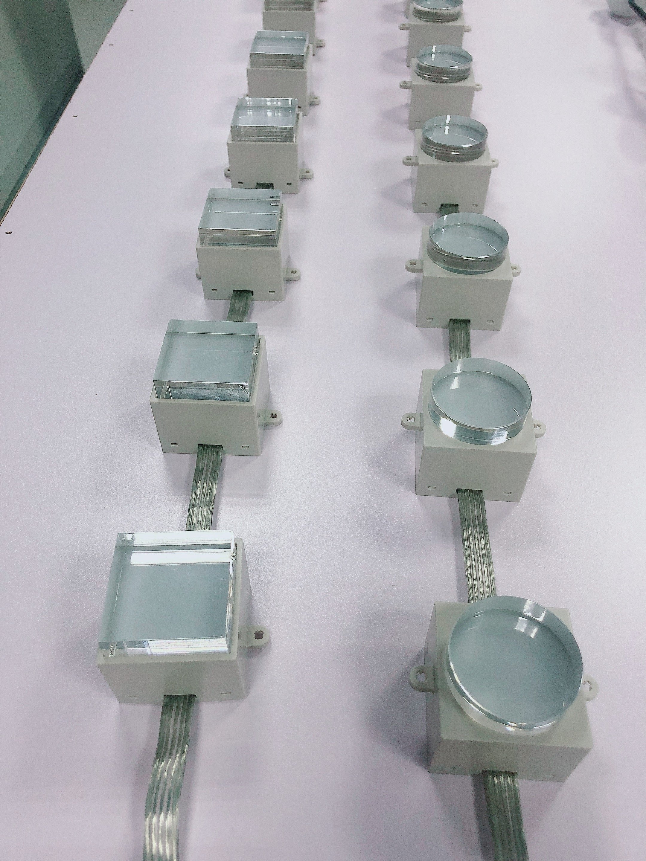 Outdoor LED Fixture ceiling Light RGB Square point light for Wall decorative