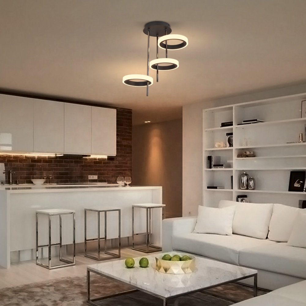 Sunsir SKD led ceiling lighting metal aluminum pendant lamps chandeliers lighting