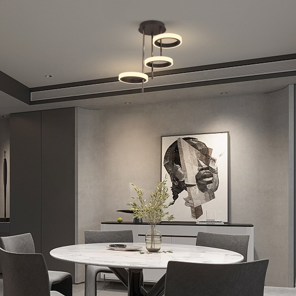 Sunsir SKD led ceiling lighting metal aluminum pendant lamps chandeliers lighting