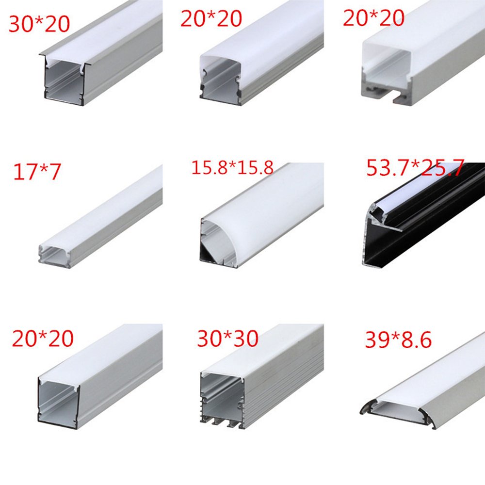 1M 2M 3M Aluminium Profile LED Lighting Strip Outdoor Profile Super Slim Recessed Aluminium Light LED Profile