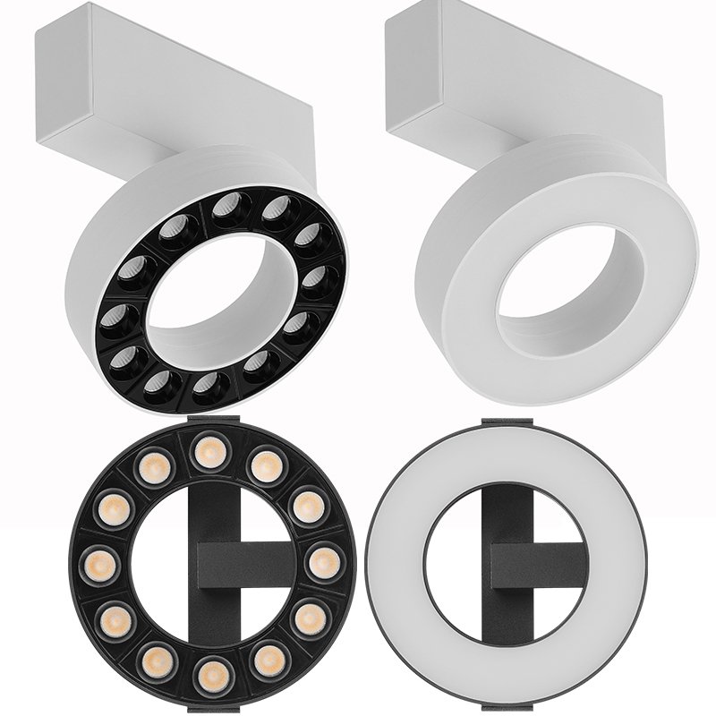 Vandolite aluminum magnetic rail light led track lighting system recessed magnetic track light