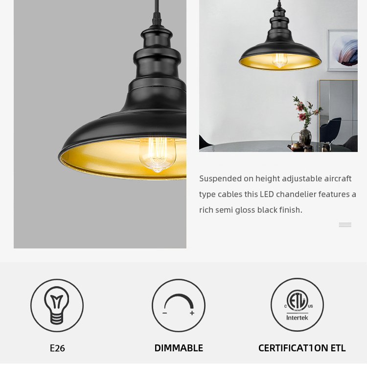 Classical Landscape Outdoor E26 Iron Black Gold Decorative Garden Backyard Pathway Road Lighting Ceiling Light