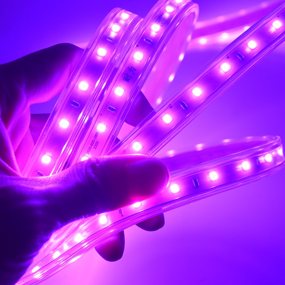 LED high voltage no wire light with 220V super bright waterproof light strip engineering household ceiling LED power light belt