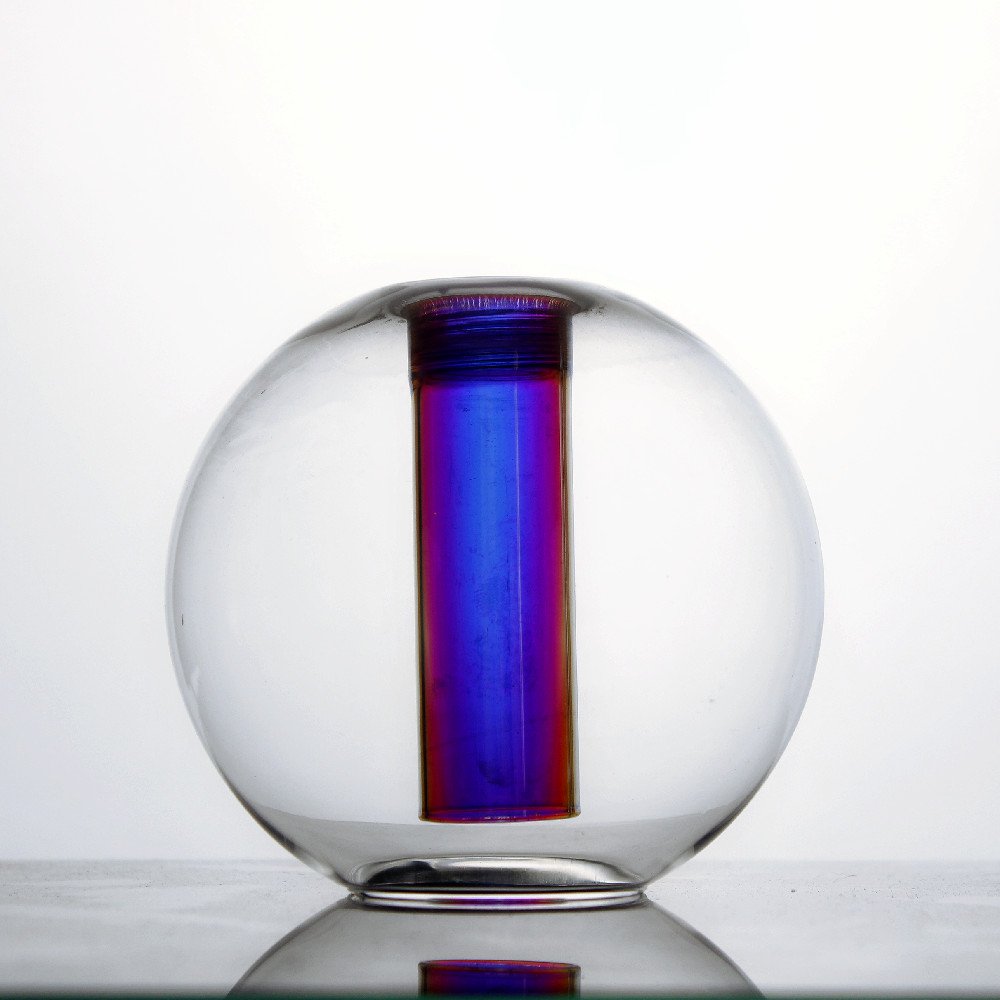 Factory customized size color transparent high transmittance high quality globe glass lampshade for indoor chandelier
