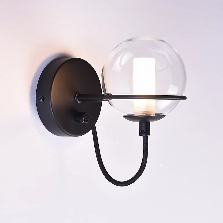 Factory customized size color transparent high transmittance high quality globe glass lampshade for indoor chandelier