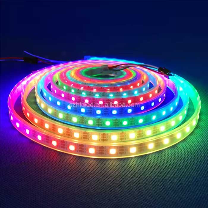 12v Led Light Strip Flexible Running Led Strip Lights Rgb Outdoor Waterproof DC 12V 80 SK6812 Rgb 5050