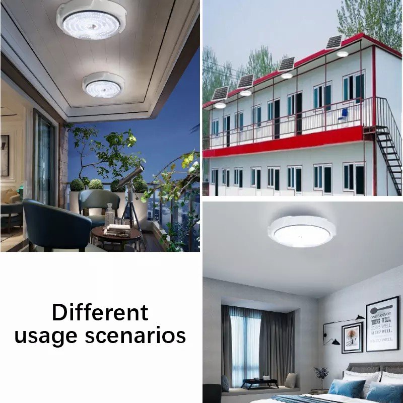 Solar ceiling light remote control indoorSolar Lights indoor ceiling chandelier indoor led light 10m