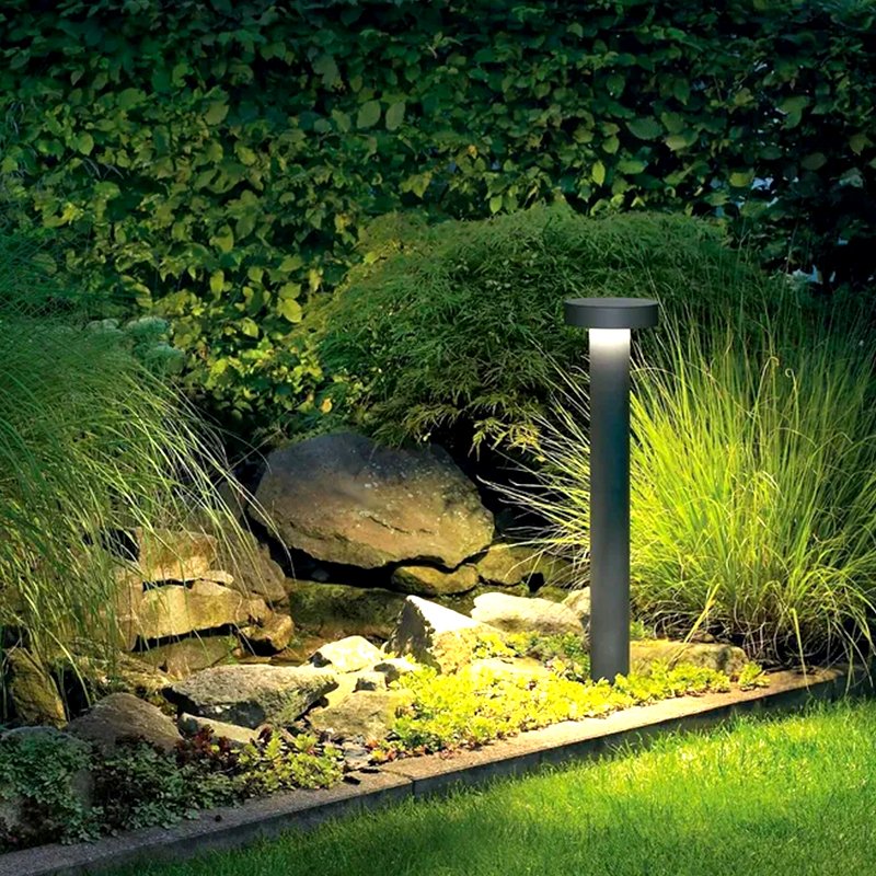 Waterproof 12W Bollard light Garden light Surface outdoor Cast Aluminum Street Park Led Lawn light