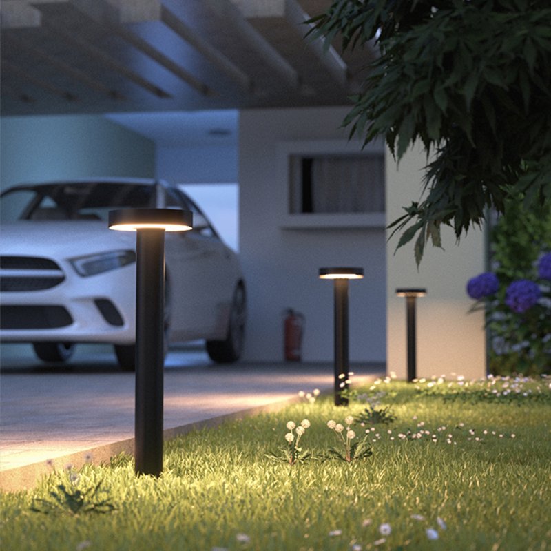 Waterproof 12W Bollard light Garden light Surface outdoor Cast Aluminum Street Park Led Lawn light