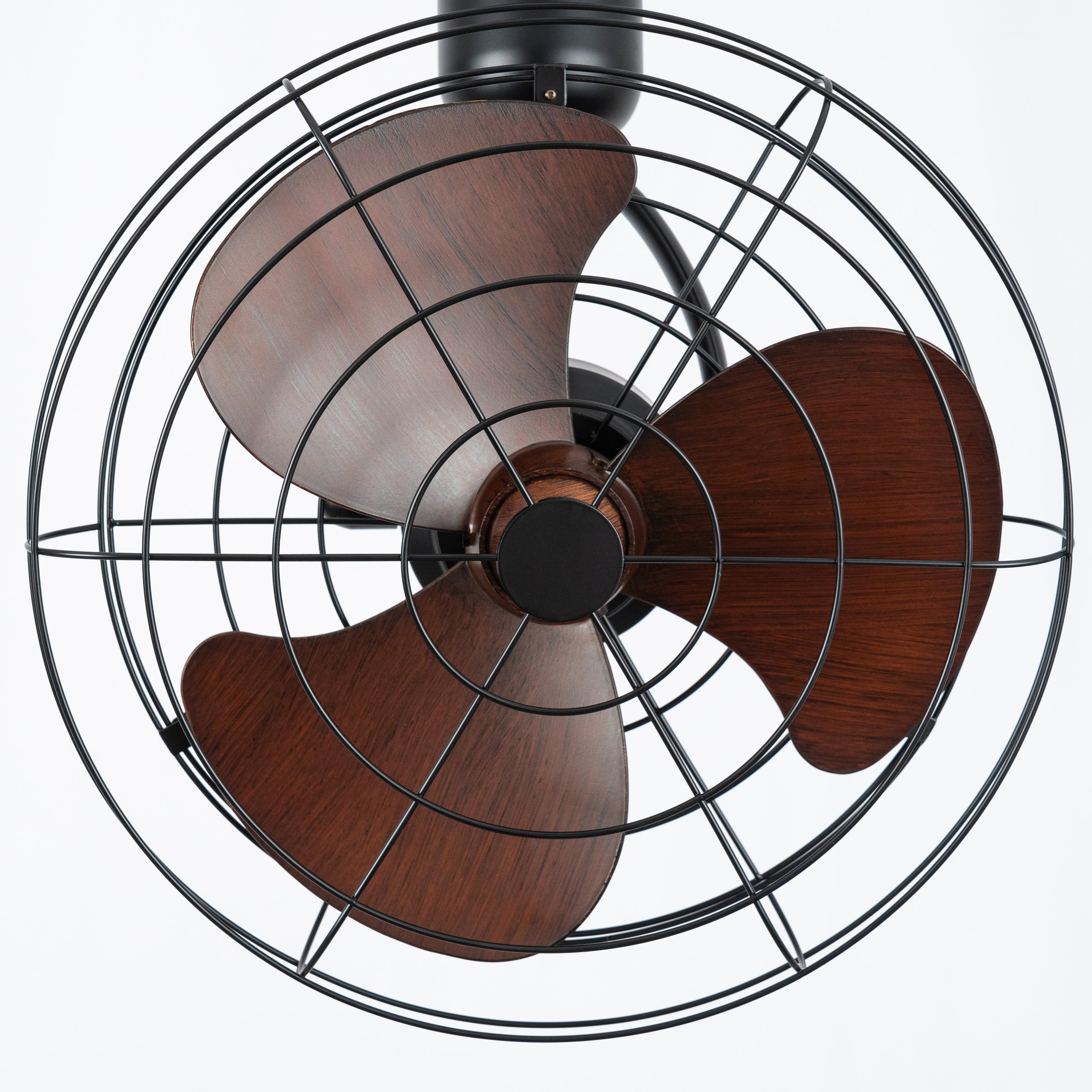 12 Inch Rotating Luxury Portable Commercial Decorative Ceiling+Wall Mounted Fan Remote Control DC Motor