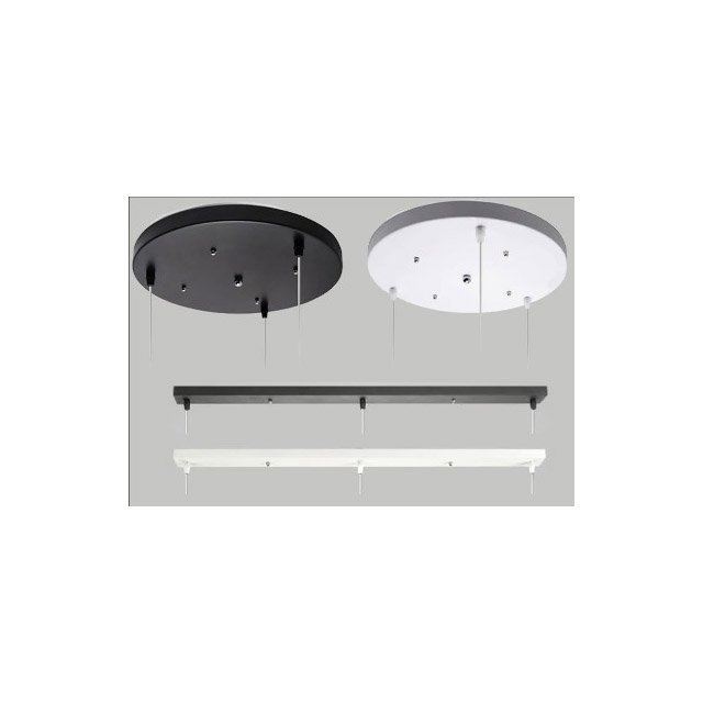 Ceiling Lighting Steel Canopy Kit CNC Machine Cover Case Black Plating Stainless Steel Light Fixture Cover Plate Drilling Type