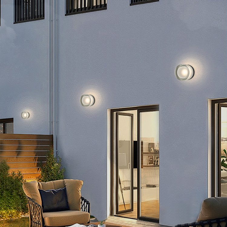Outdoor waterproof wall light Villa courtyard balcony corridor building exterior lawn simple LED ceiling light